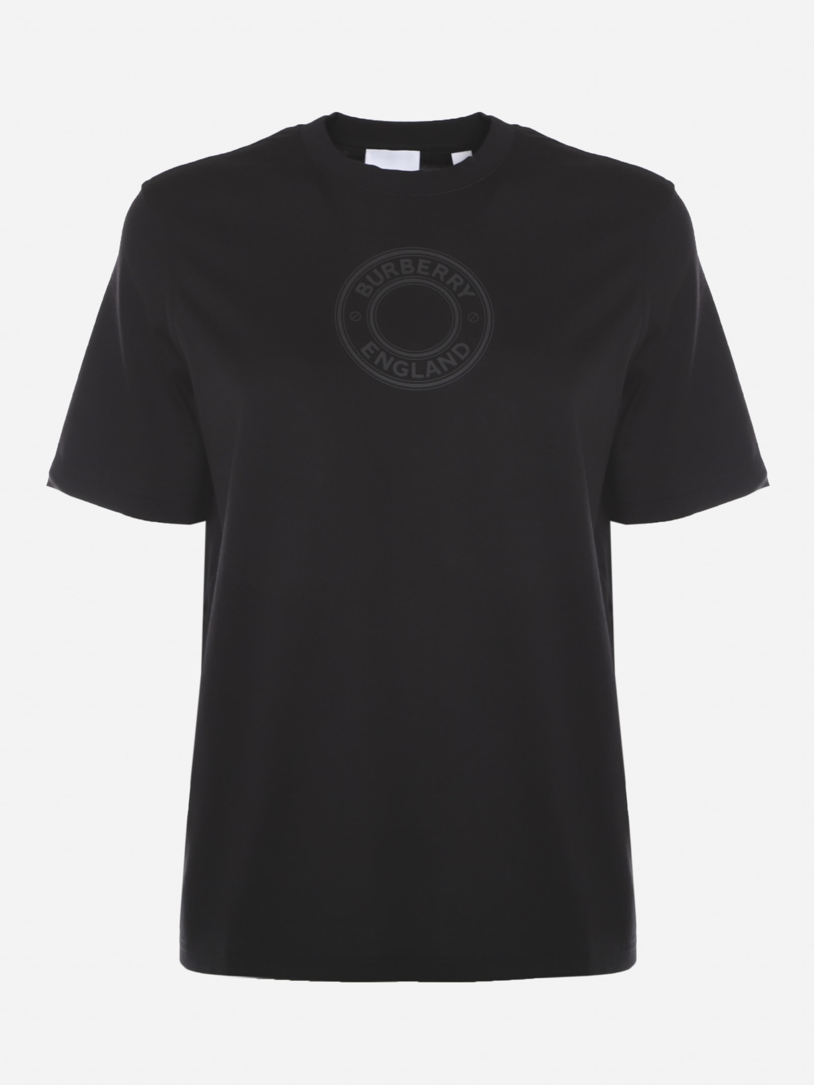 Burberry Cotton T-shirt With Tone-on-tone Logo Print