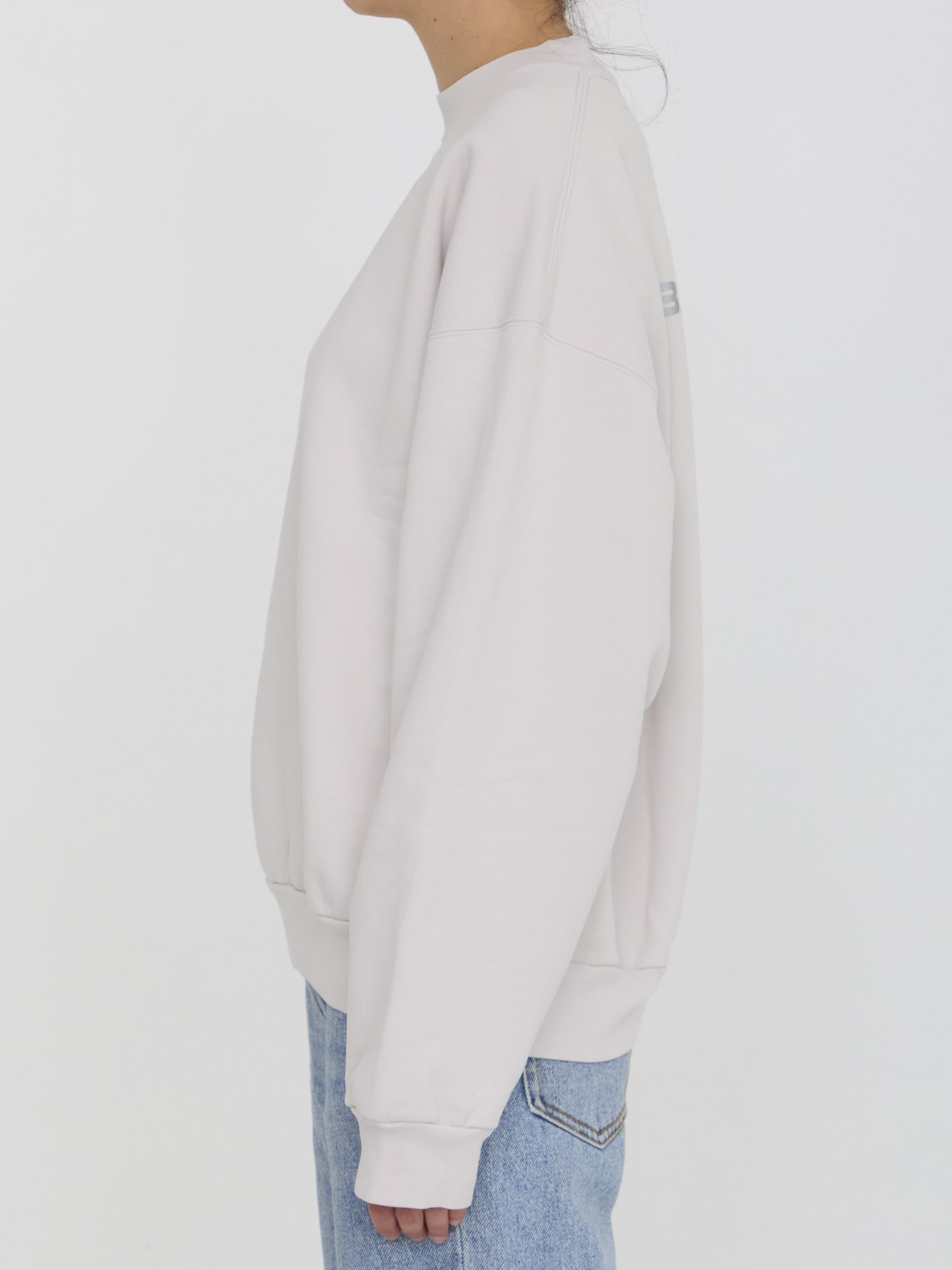 Shop Balenciaga Activewear Sweatshirt In White