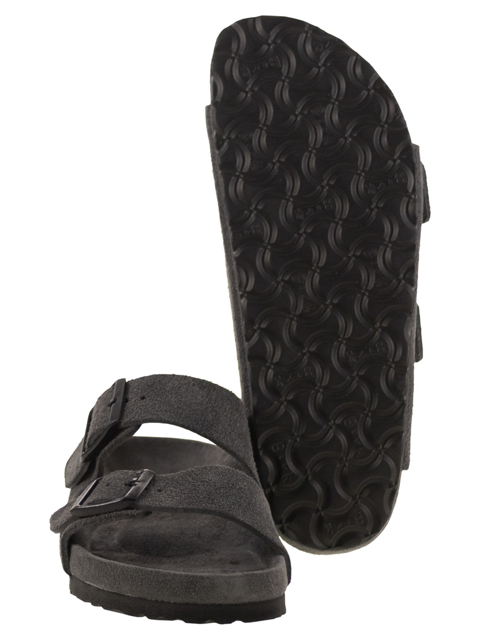 Birkenstock Arizona Exquisite - Slipper With Double Buckle In Gray