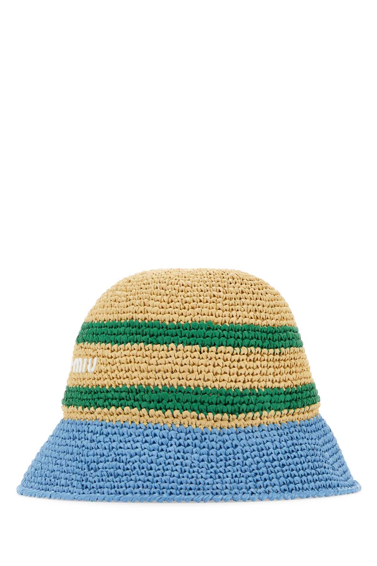 Multicolor Raffia Bucket Hat