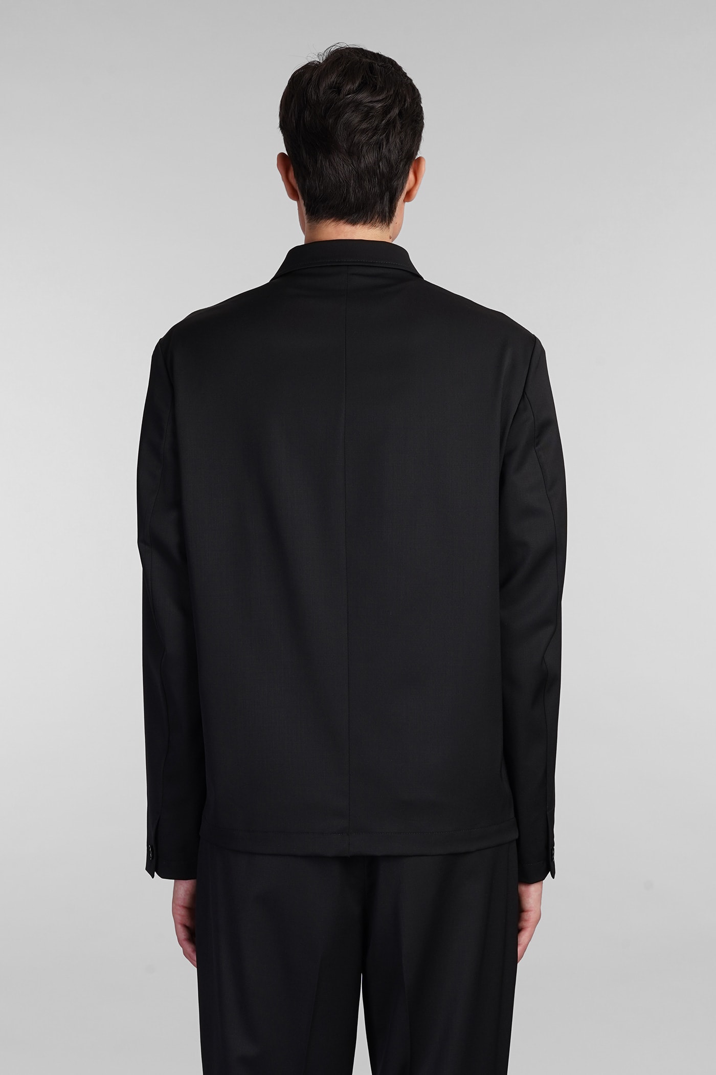 Shop Barena Venezia Visal Shirt In Black Wool