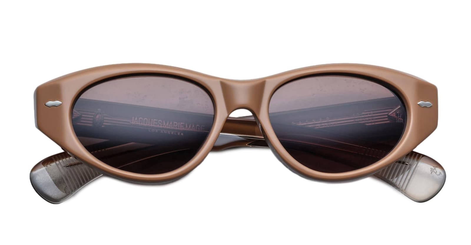 Shop Jacques Marie Mage Krasner - Tobacco 2 Sunglasses In Brown