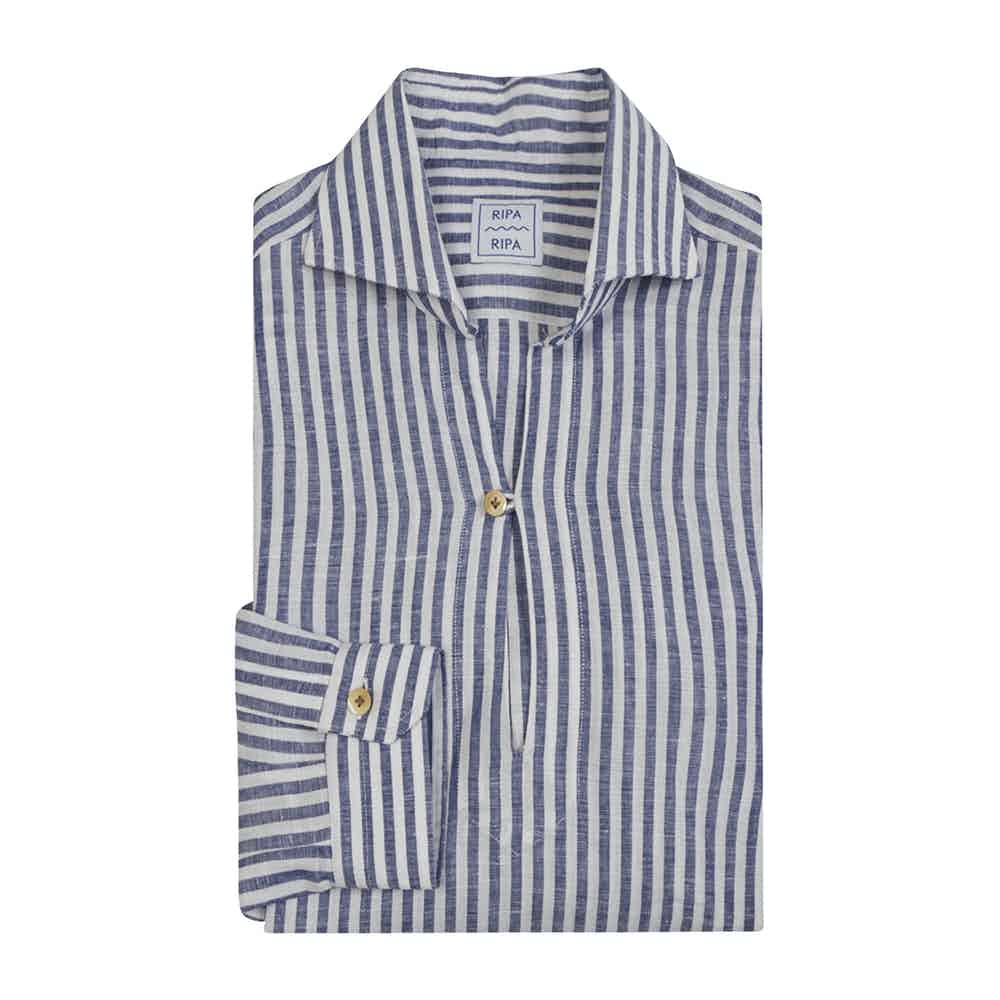 Ripa Ripa Capri Righe Larghe Shirt In Blue
