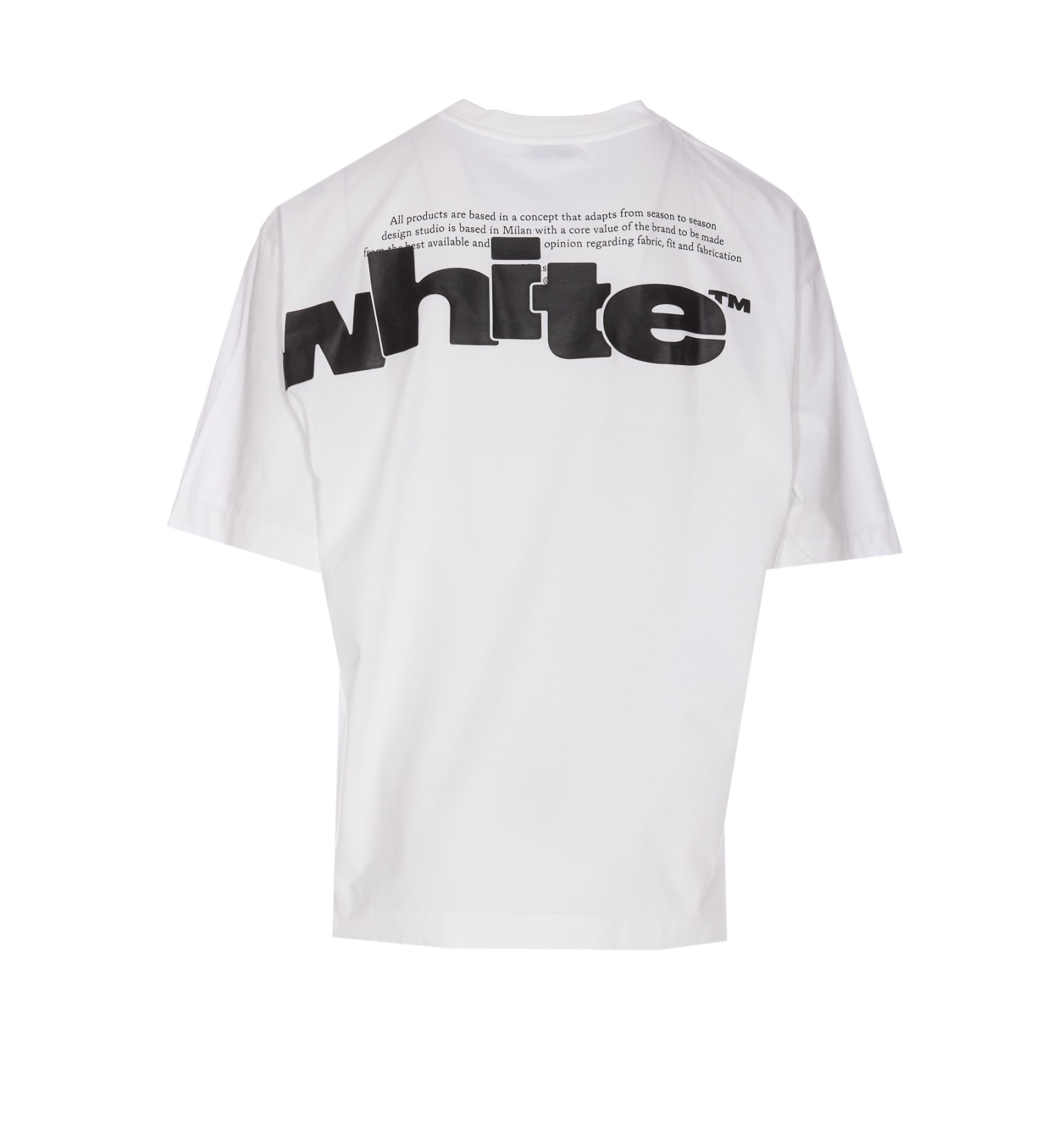 Shop Off-white Shared Logo Skate T-shirt In White