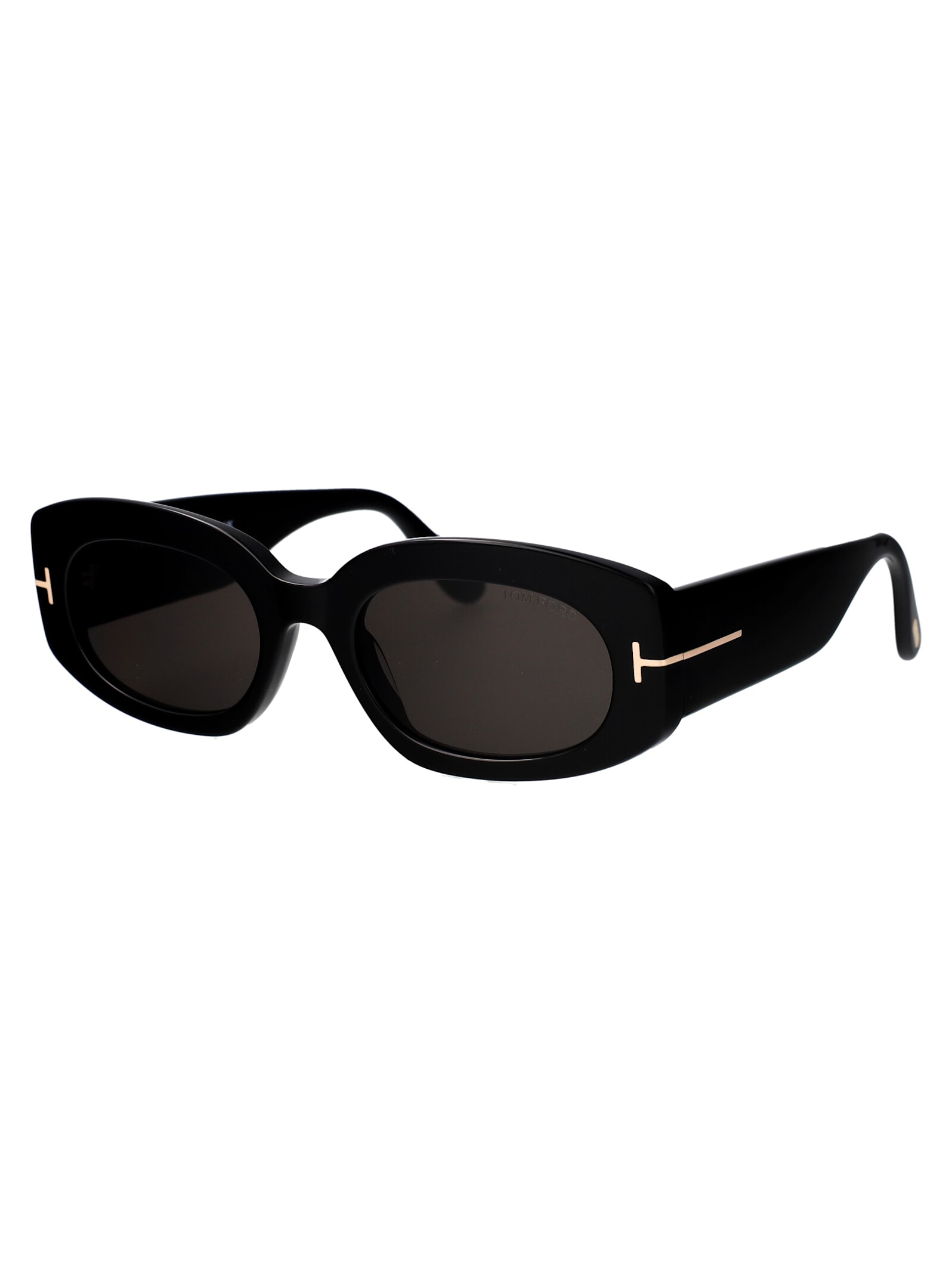 Tom Ford Rectangle-frame Sunglasses In Black