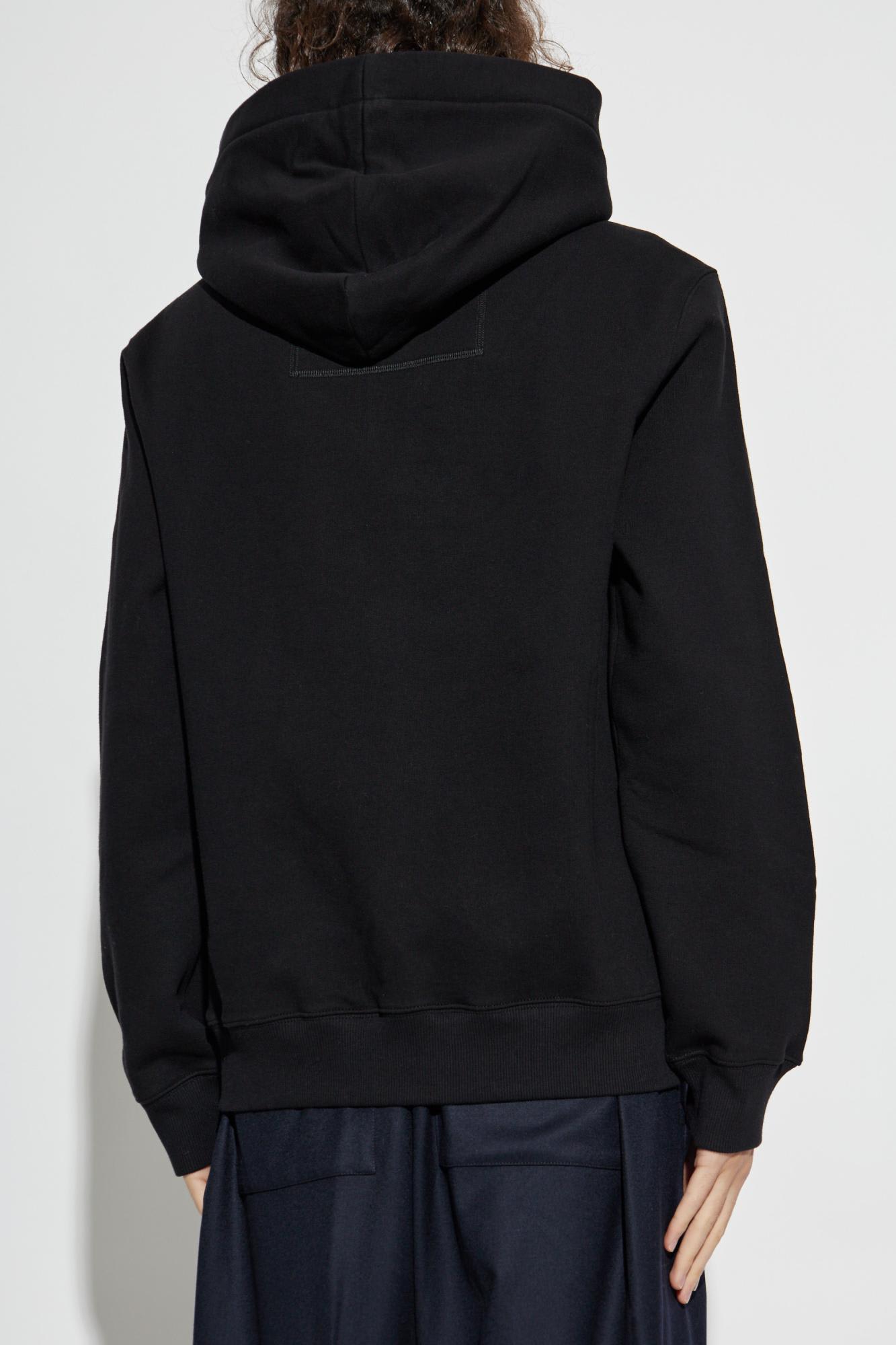 Lanvin Sweatshirt With Embroidered Logo In Black