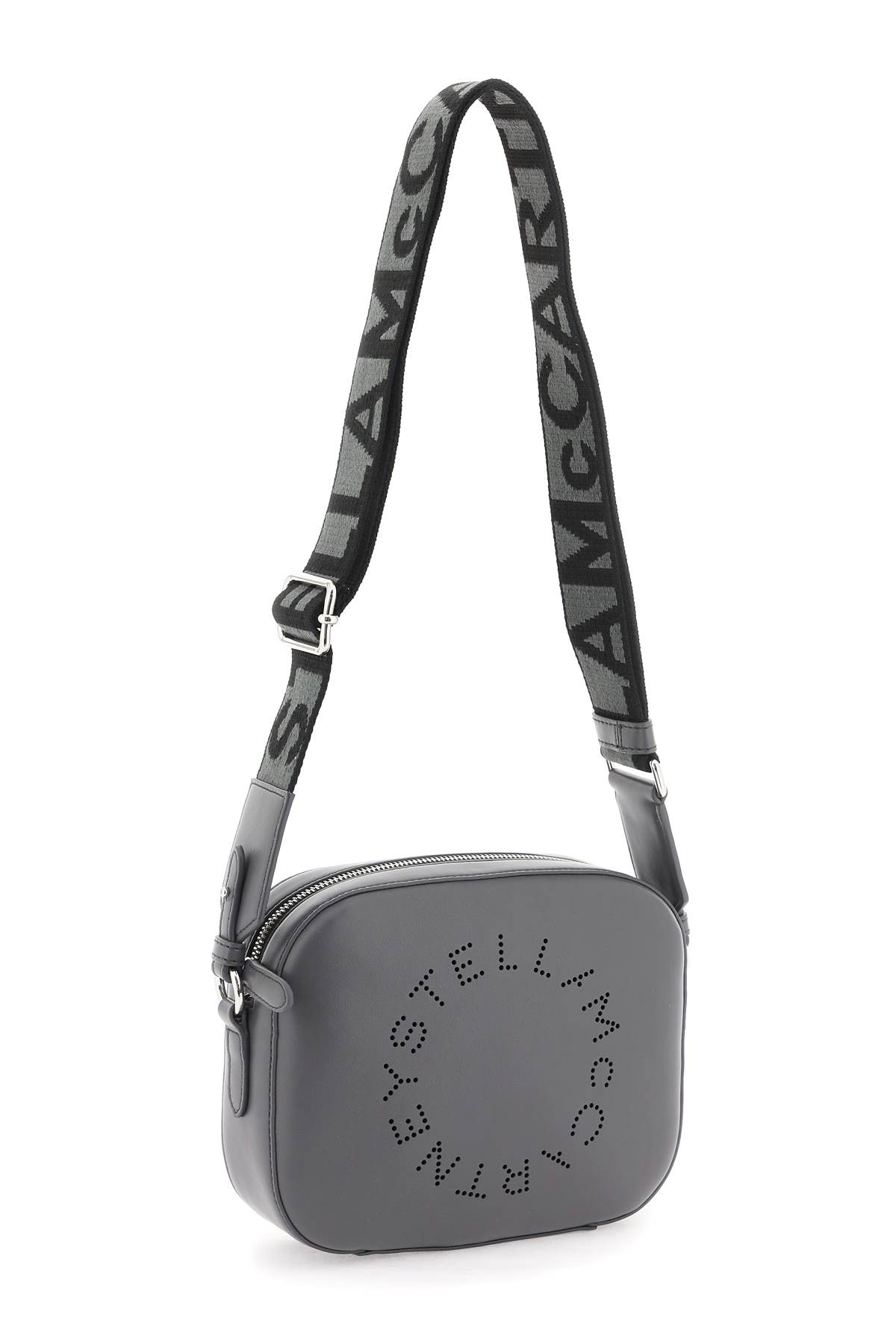 Shop Stella Mccartney Camera Bag With Perforated Stella Logo