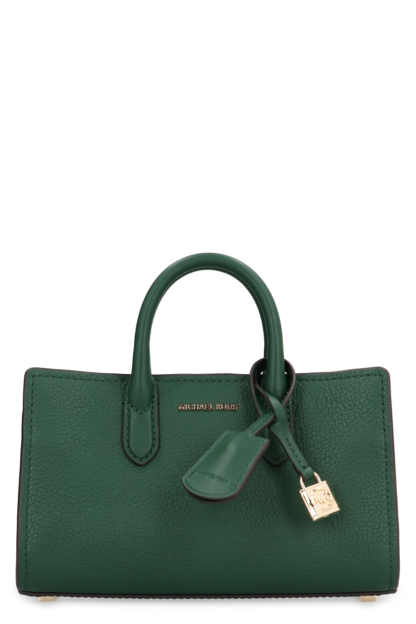 Shop Michael Michael Kors Scarlett Leather Bag In Green