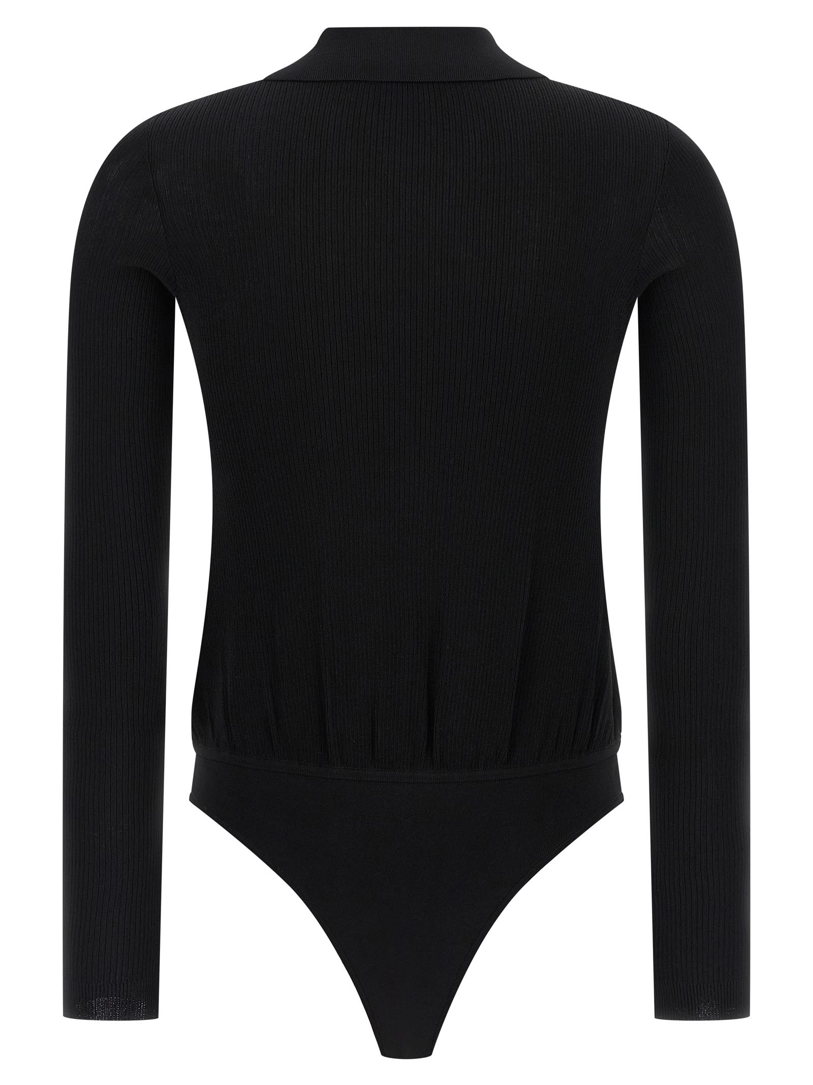 Elisabetta Franchi Chain-embellished Bodysuit In Black