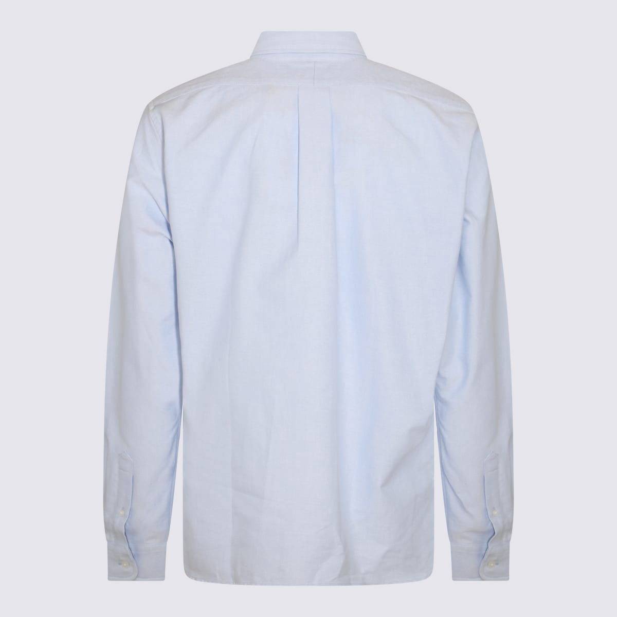 Shop Kenzo Sky Blue Cotton Shirt
