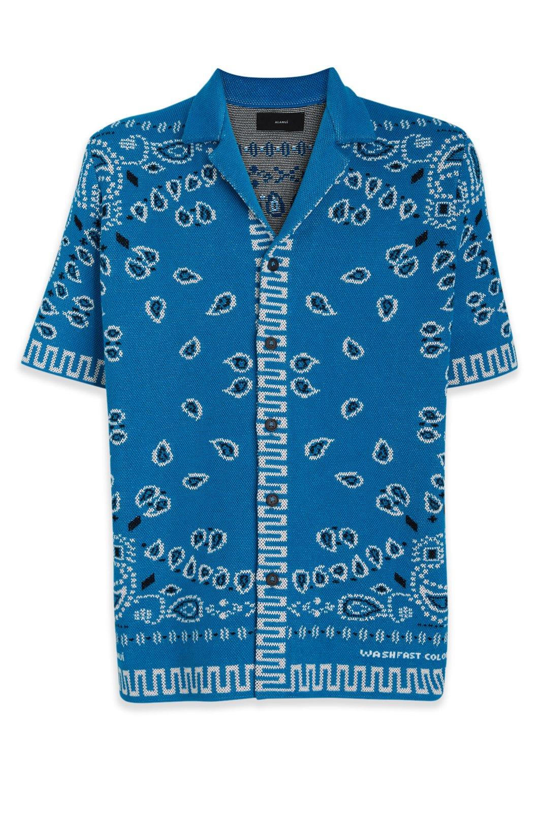 Bandana Printed Short-sleeved Shirt