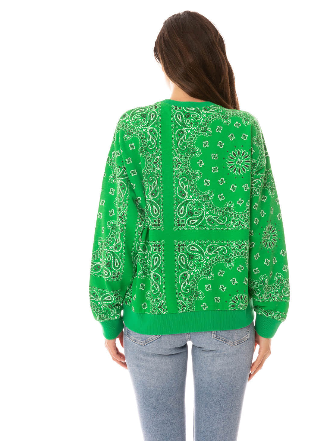 Mc2 Saint Barth Woman Sweatshirt With Bandanna Print