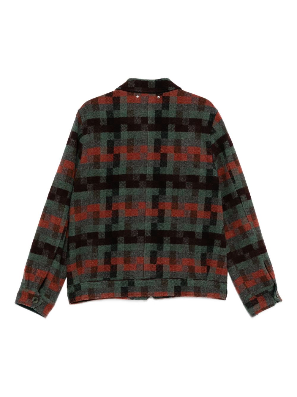 Paul Smith Geometric Pattern Wool Jacket Design In Multi