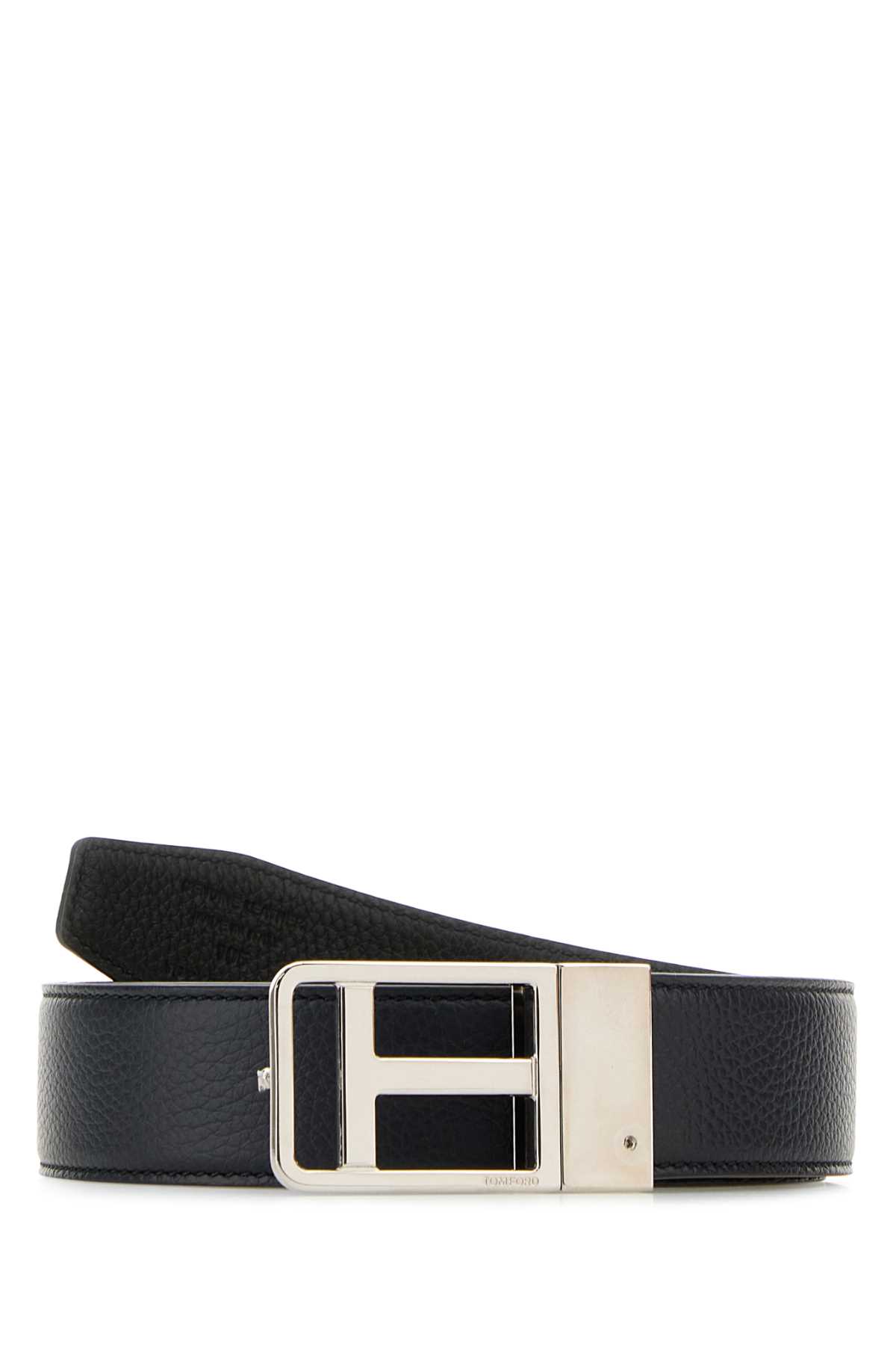 Midnight Blue Leather Reversible Belt