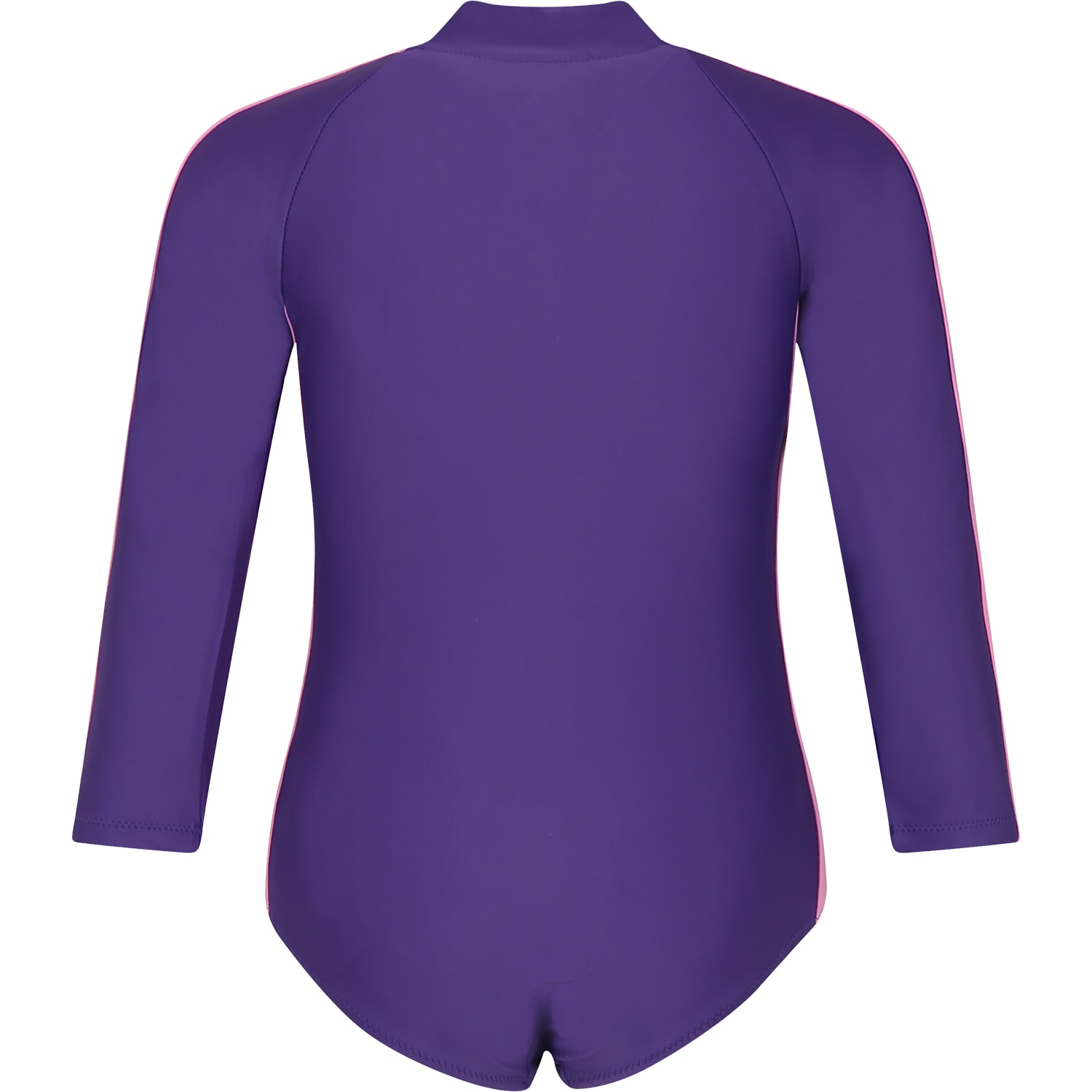 Shop Mini Rodini Anti-uv Purple Swimsuit For Girl With Logo In Violet