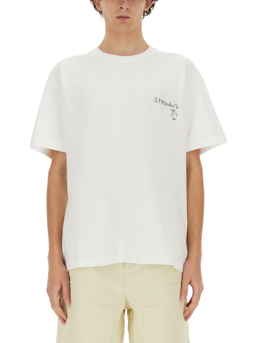 Shop 3paradis 3.paradis X Edgar Plans T-shirt In White
