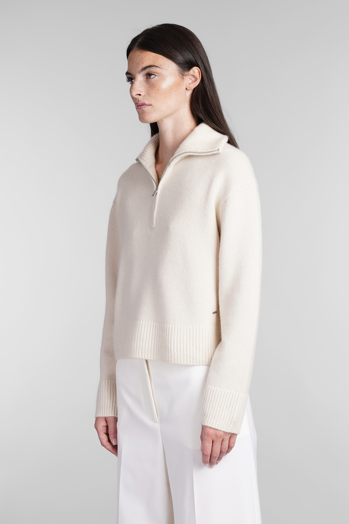 Shop Simkhai Andes Knitwear In Beige Cashmere