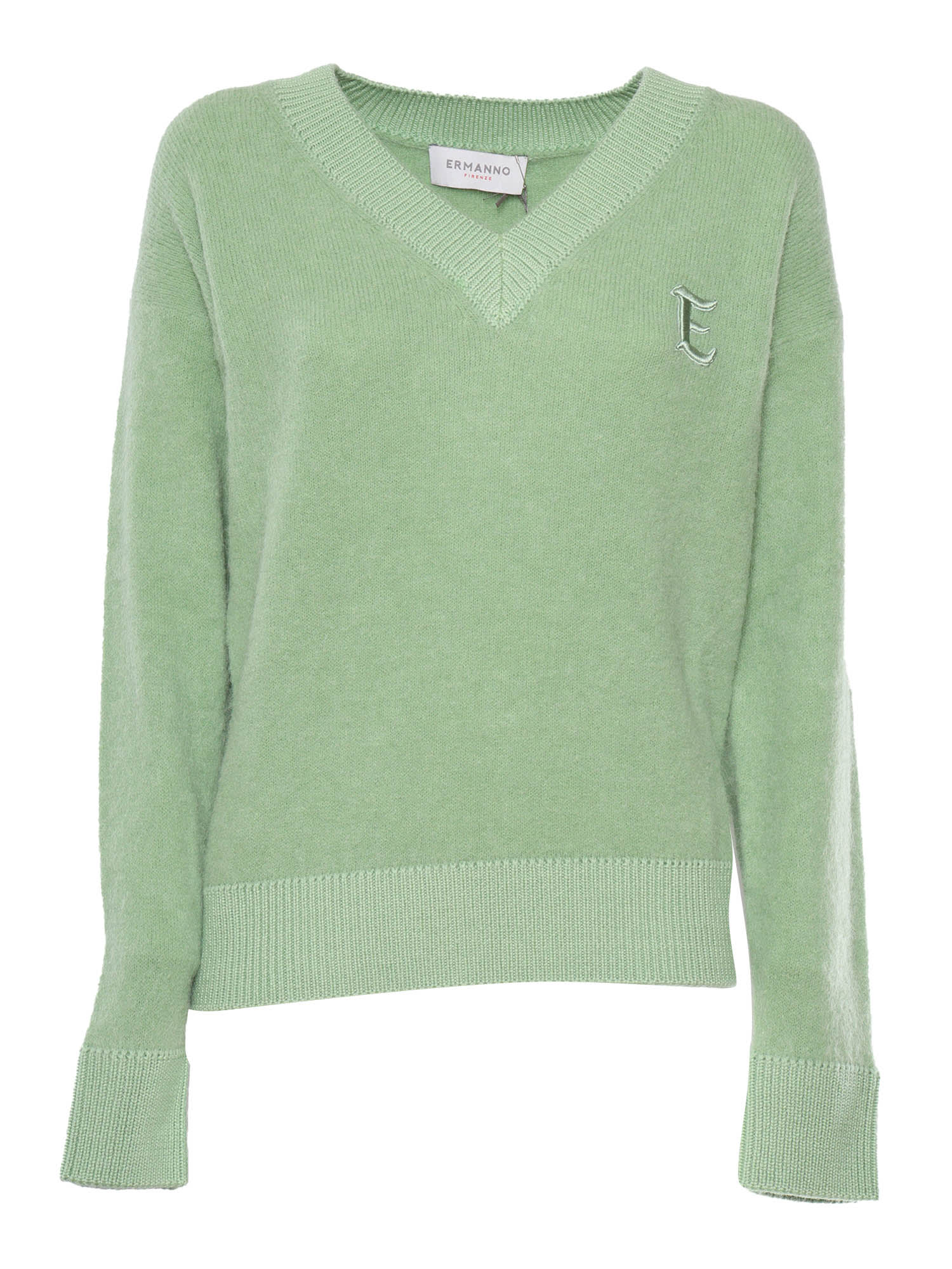 Shop Ermanno Ermanno Scervino V Neck T-shirt In Green