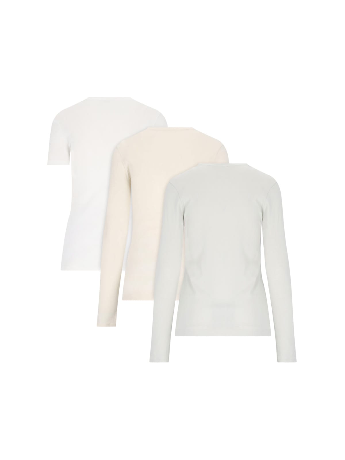 Jil Sander 3-pack T-shirt Set In Gray
