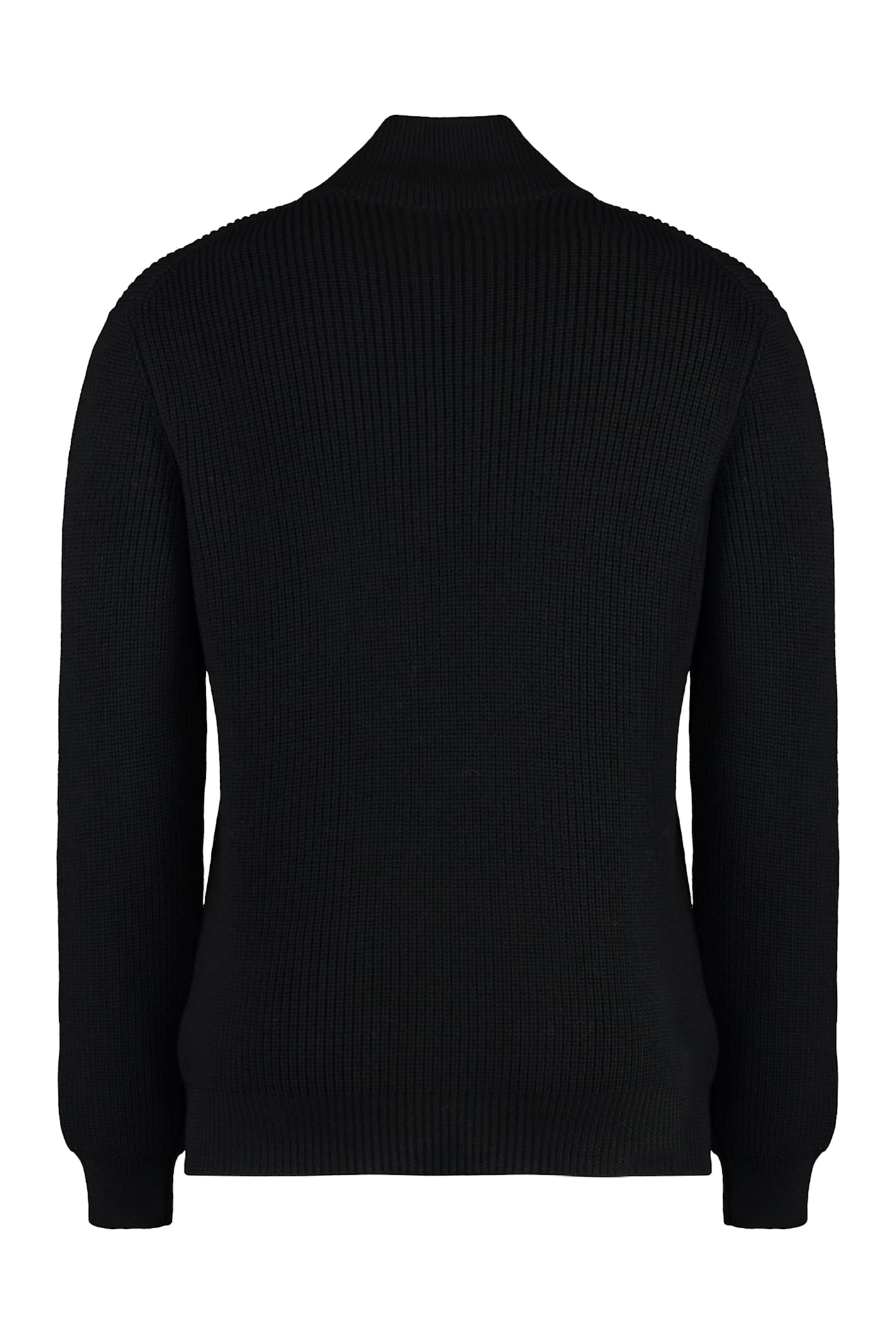 Moorer Cloud Turtleneck Wool Pullover In Black