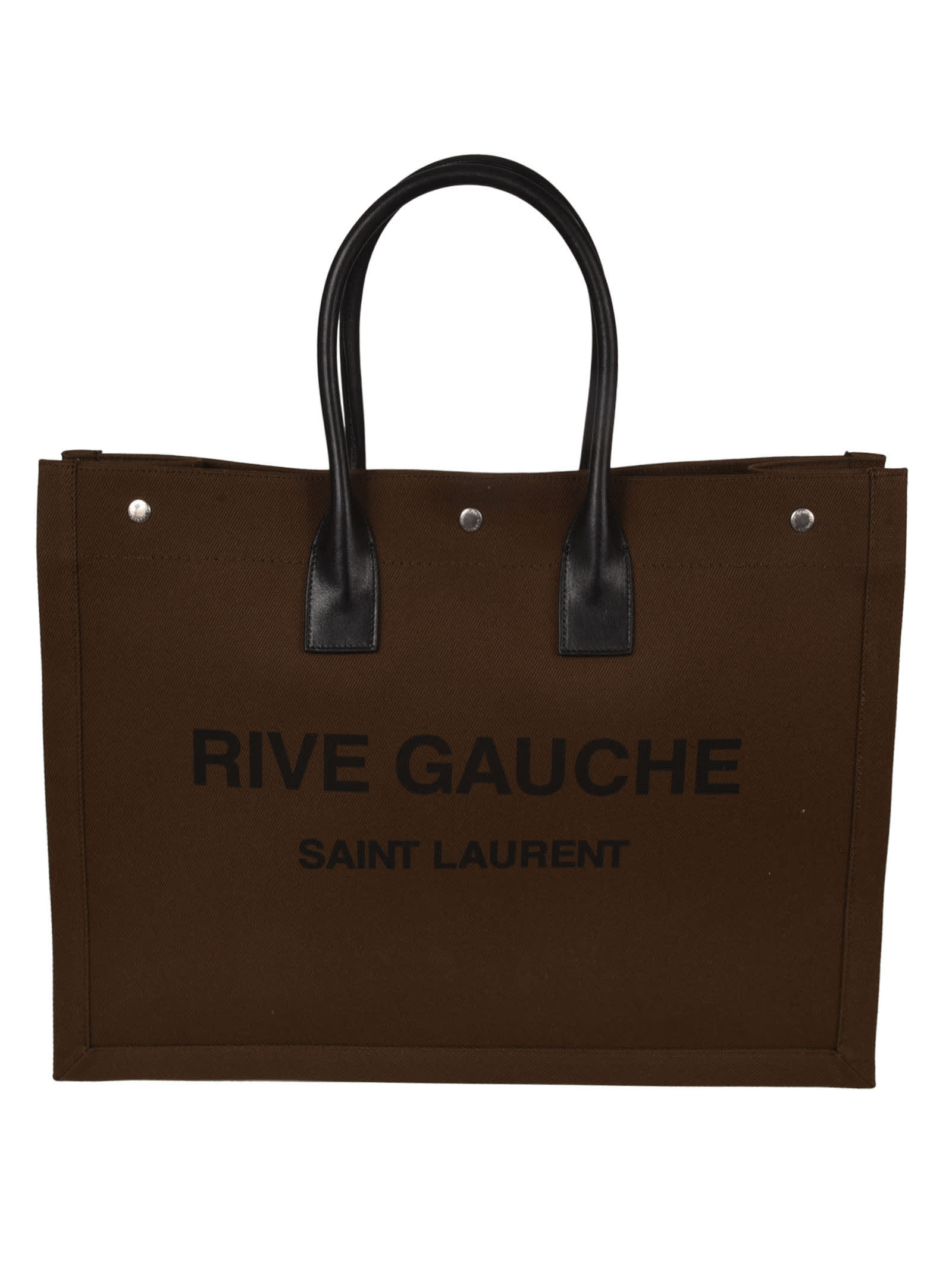 Saint Laurent Rive Gauche Tote In Brown