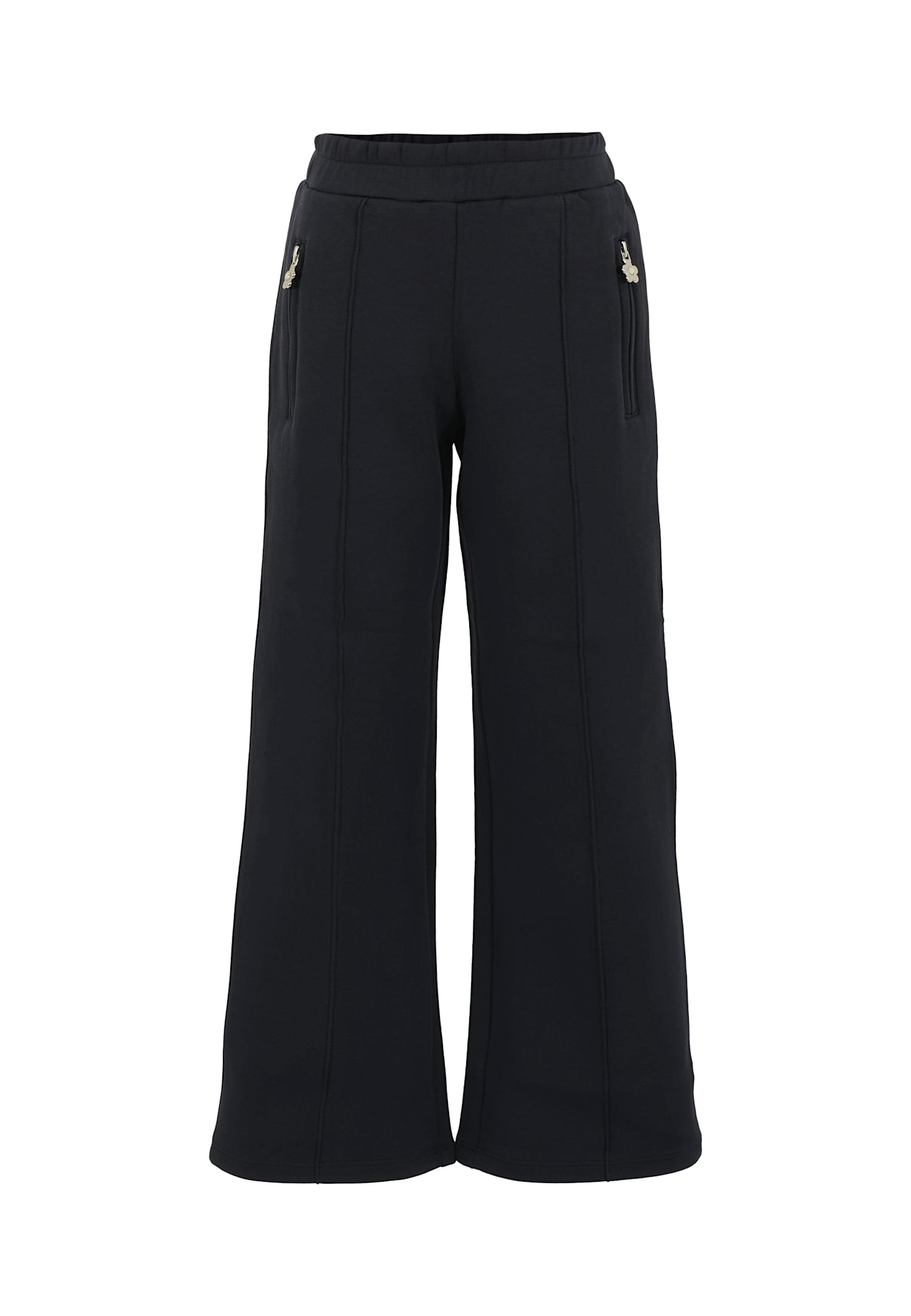 Marc Jacobs Kids' Blue Trousers For Girl With Logo In Black