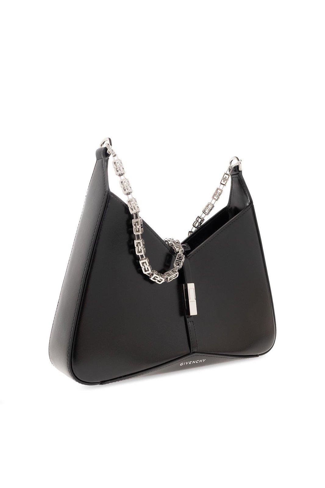 Shop Givenchy Cut-out Small Shoulder Bag In Black