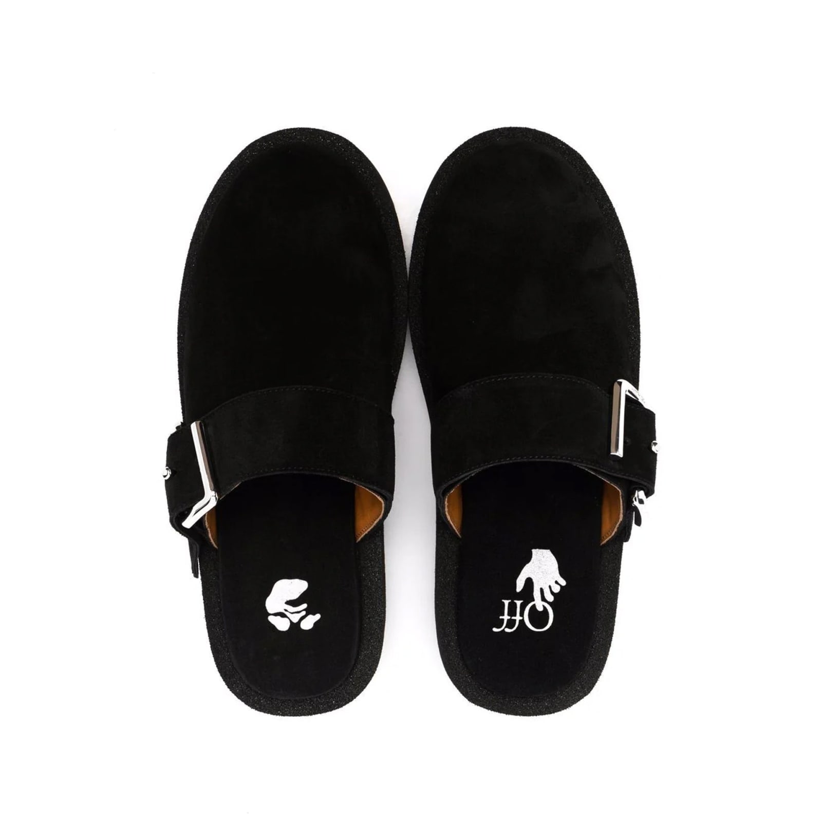 Shop Off-white Sponge Sandals In Black