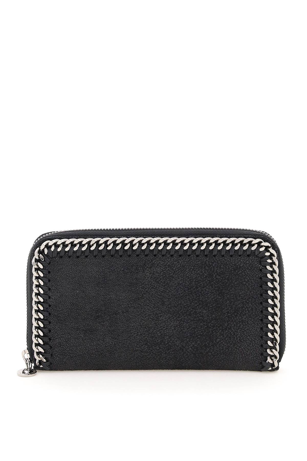 Stella Mccartney Falabella Zip-around Wallet In Black (black)
