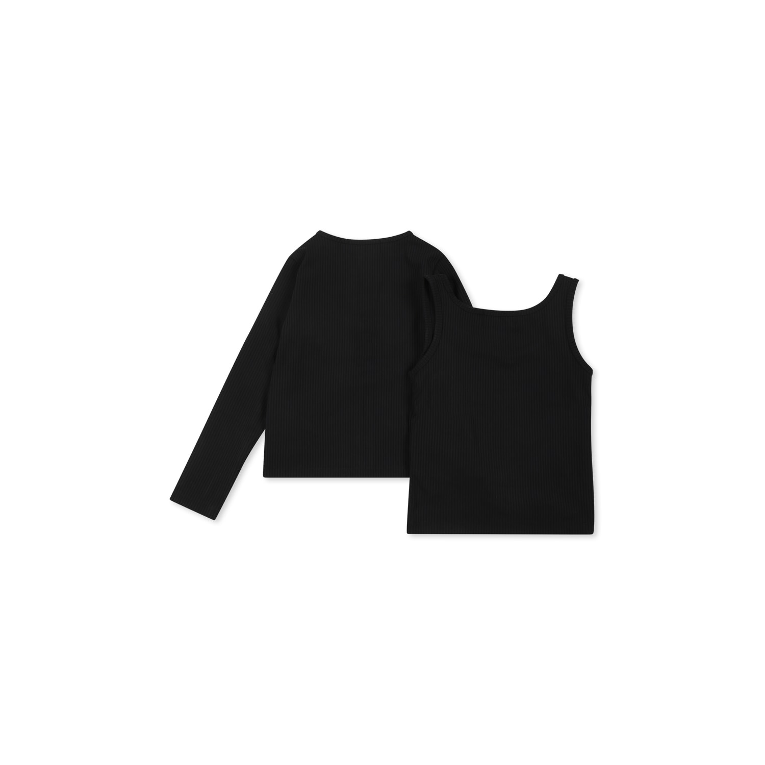 Calvin Klein Black Cardigan Set For Girl With Monogram In Black