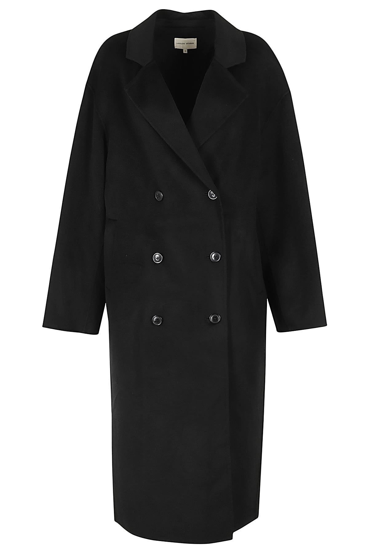 Shop Loulou Studio Coat In Black