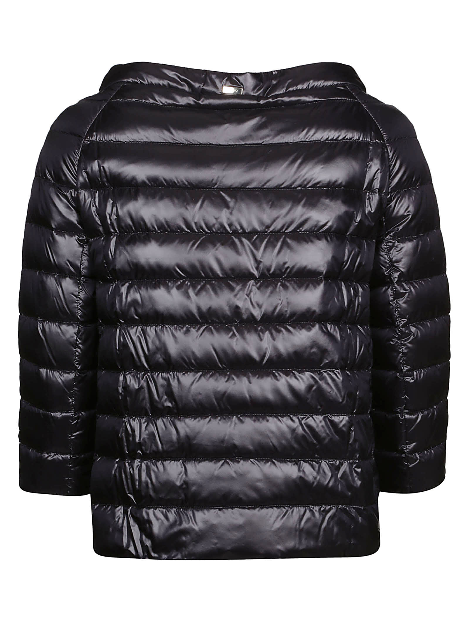 Shop Herno Oversized Padded Jacket In Black