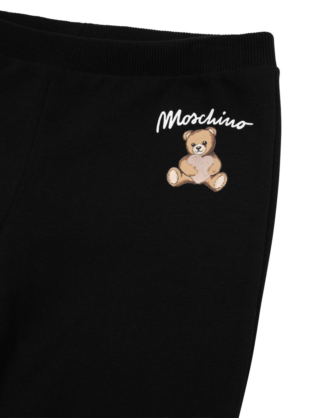 Moschino Kids Leggings With Logo Print In Black