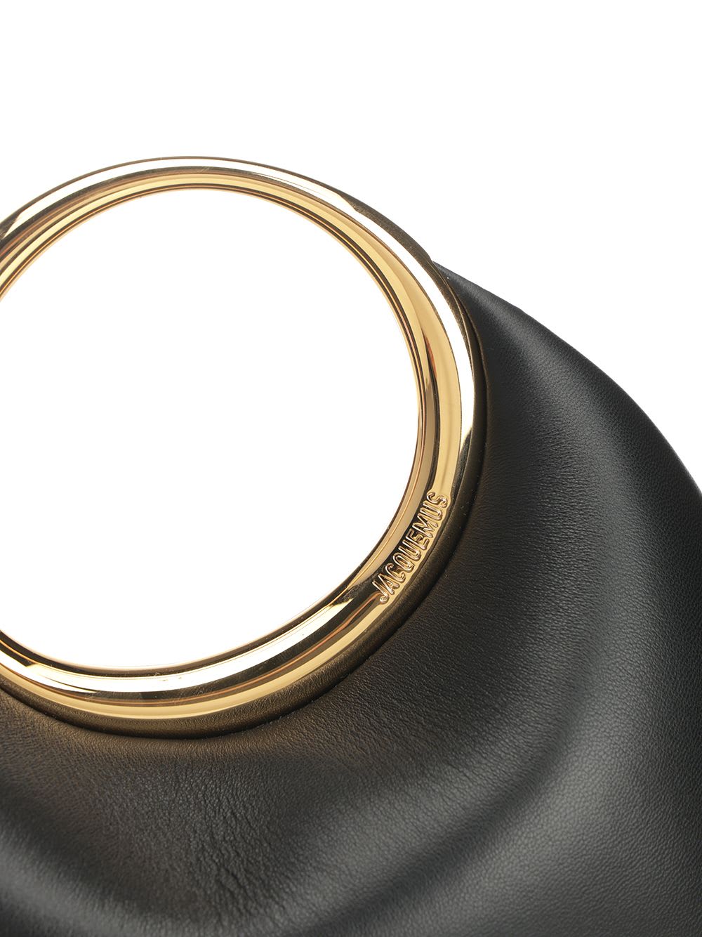 Jacquemus Small Calino Leather Top Handle Bag In Black