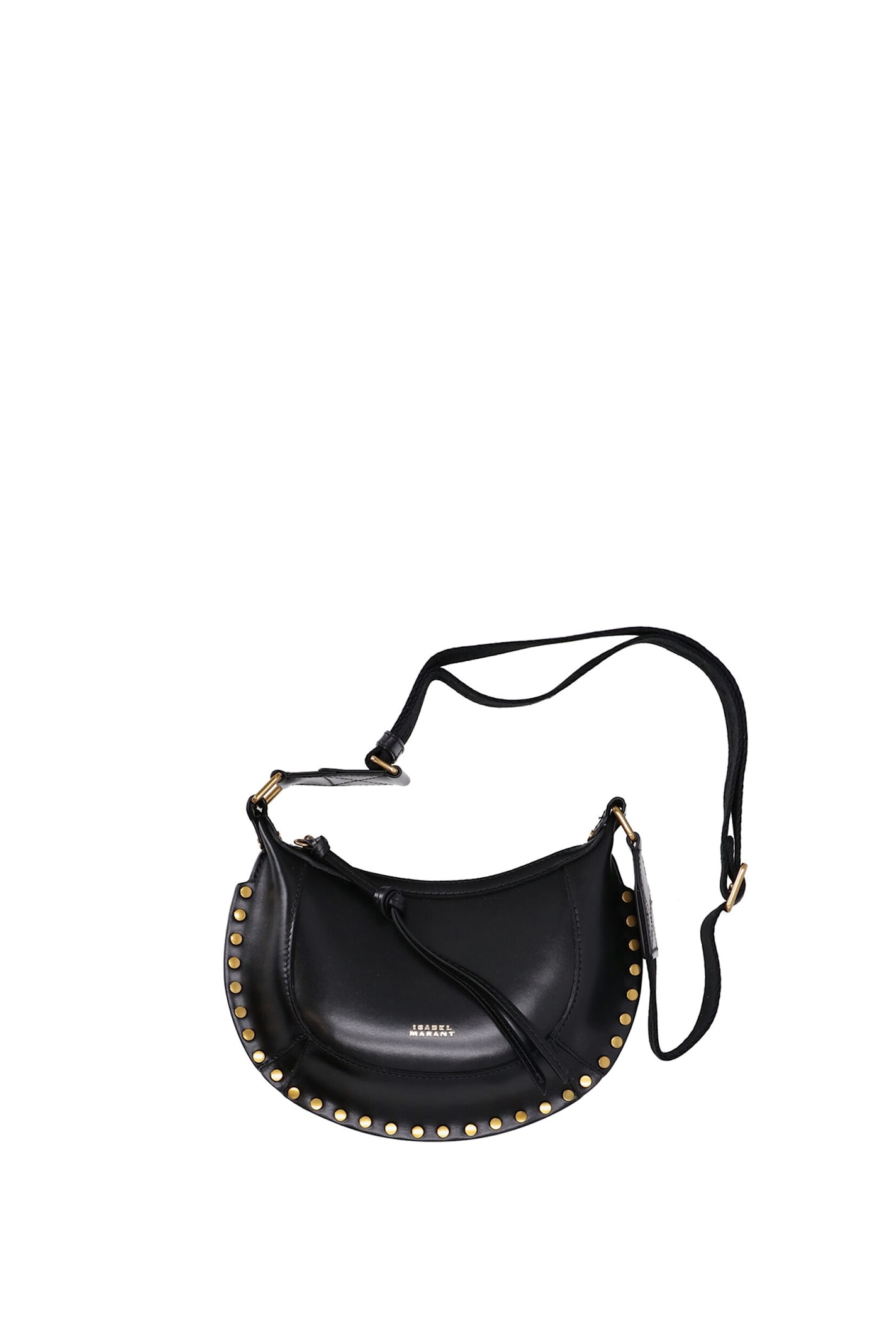 Shop Isabel Marant Mini Moon Shoulder Bag In Black