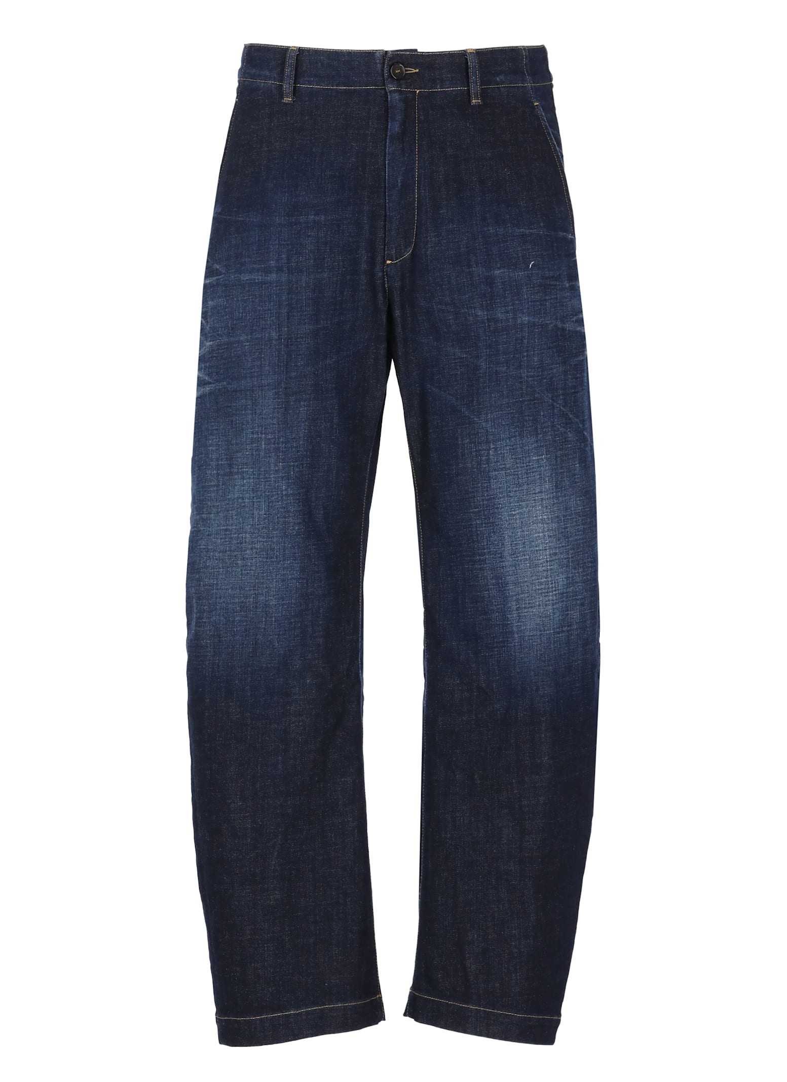 Dsquared2 Blue Five-pocket Jeans With Distressed Effect In Blue