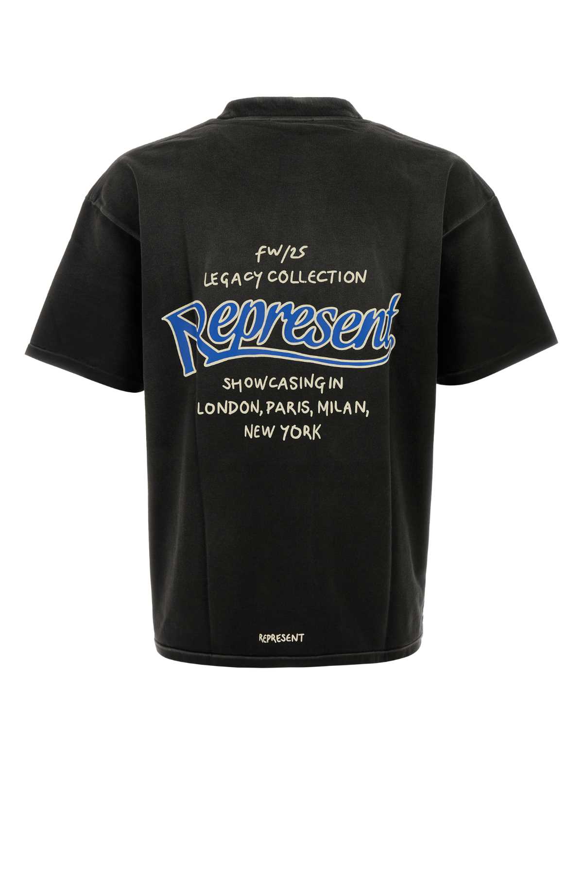 Represent Slate Cotton T-shirt In Black