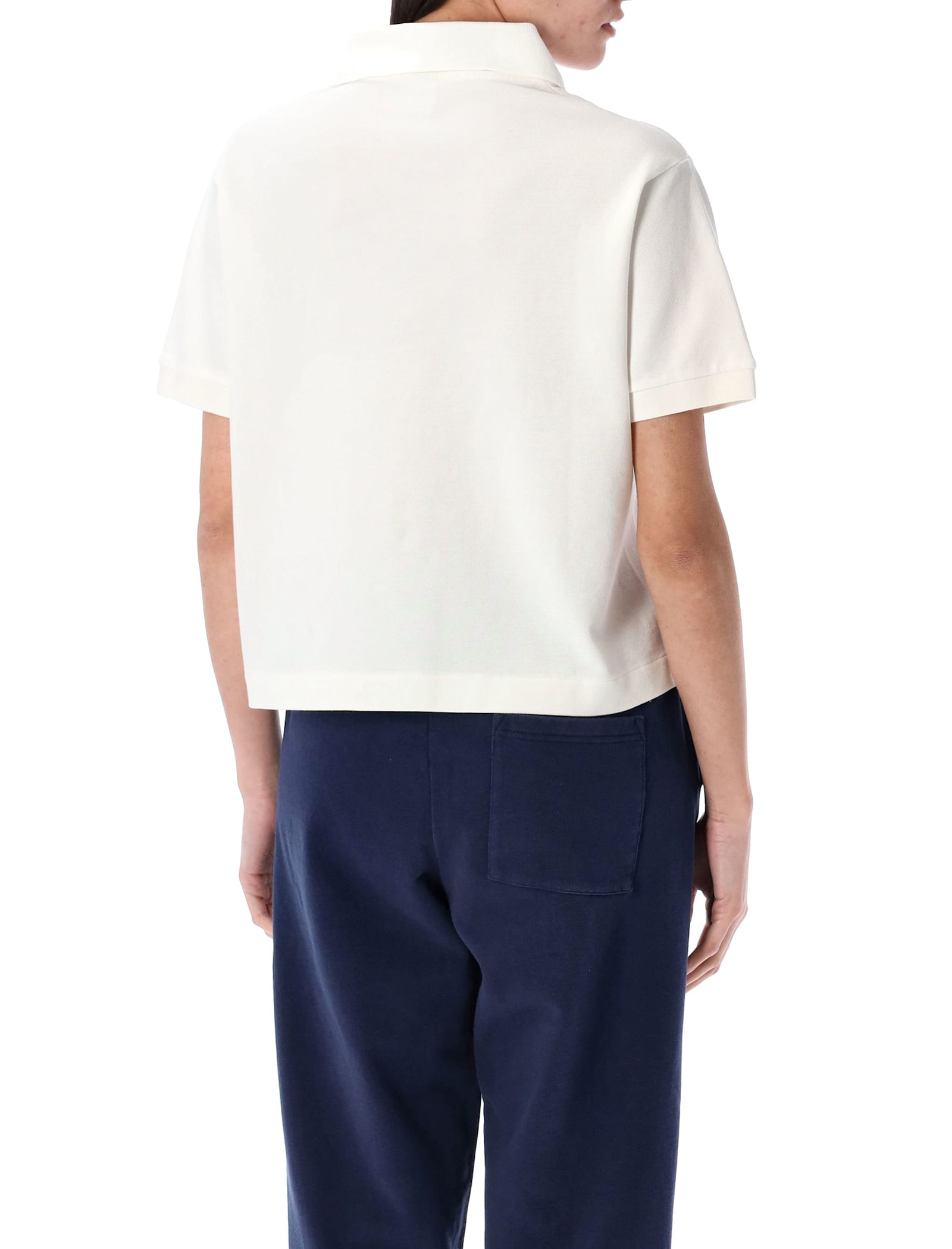 Sporty &amp; Rich H&w Crest Pique Polo In White