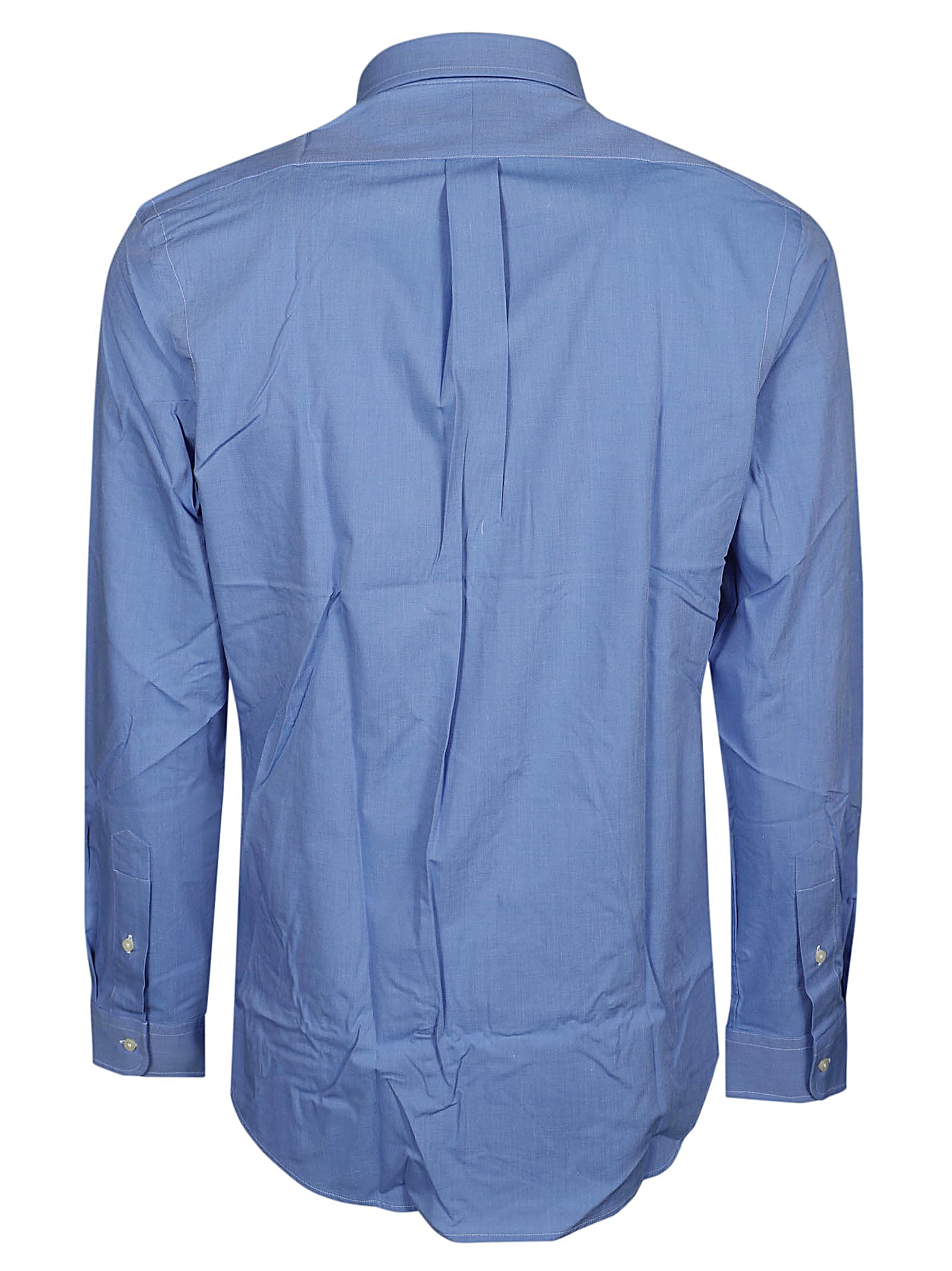 Shop Polo Ralph Lauren Long Sleeve Sport Shirt In Blue