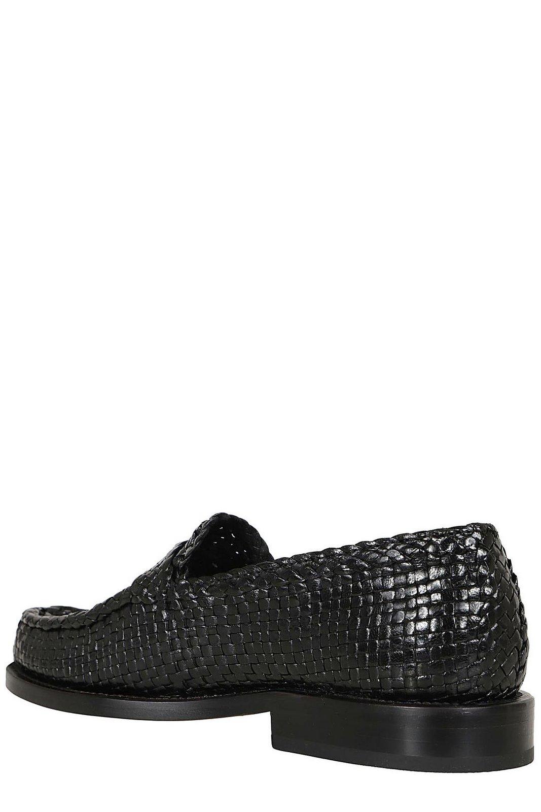 Shop Marni Bambi Slip-on Loafers In Black
