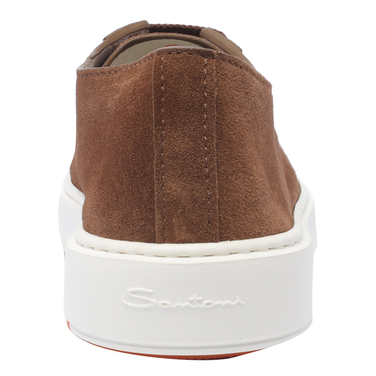 Shop Santoni Suede Sneakers In Brown