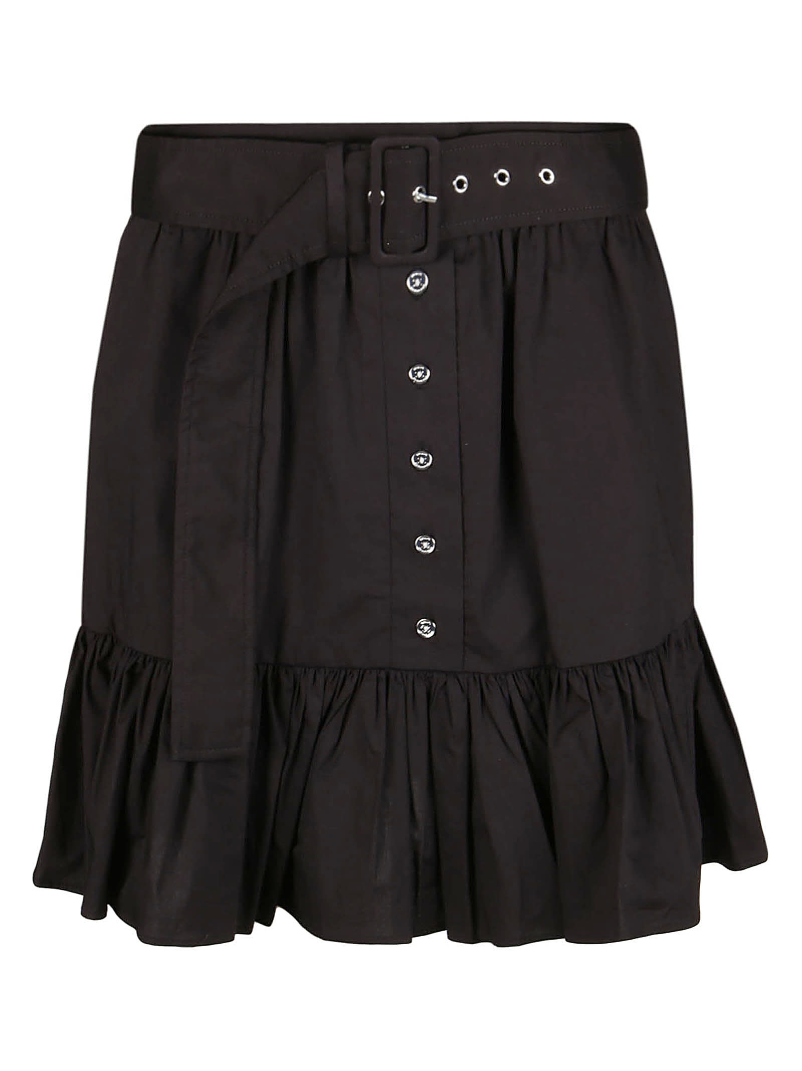 MICHAEL Michael Kors Belt Dust Ruffle Mini Skirt