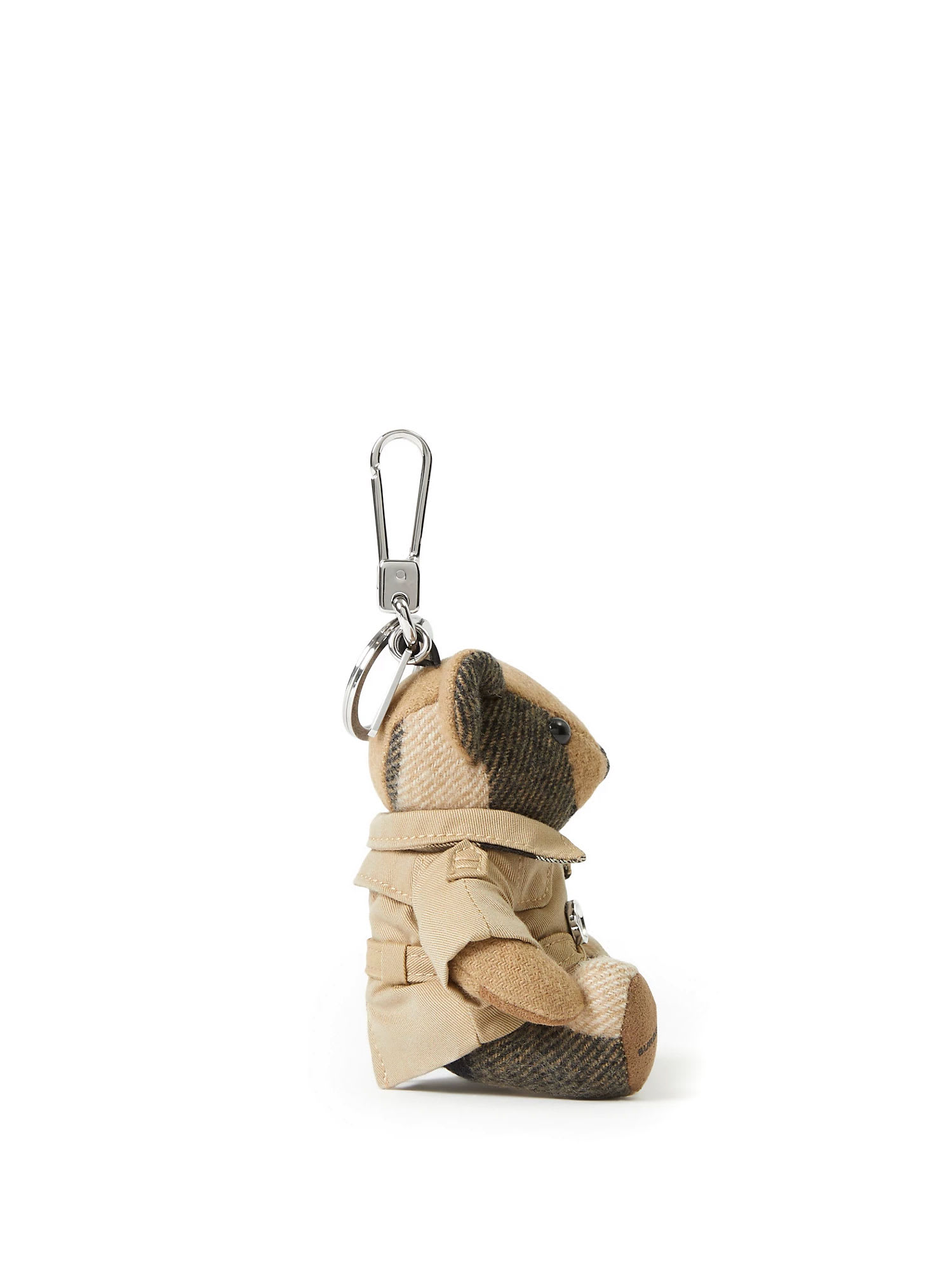 Shop Burberry Thomas Trench Key Ring In Beige