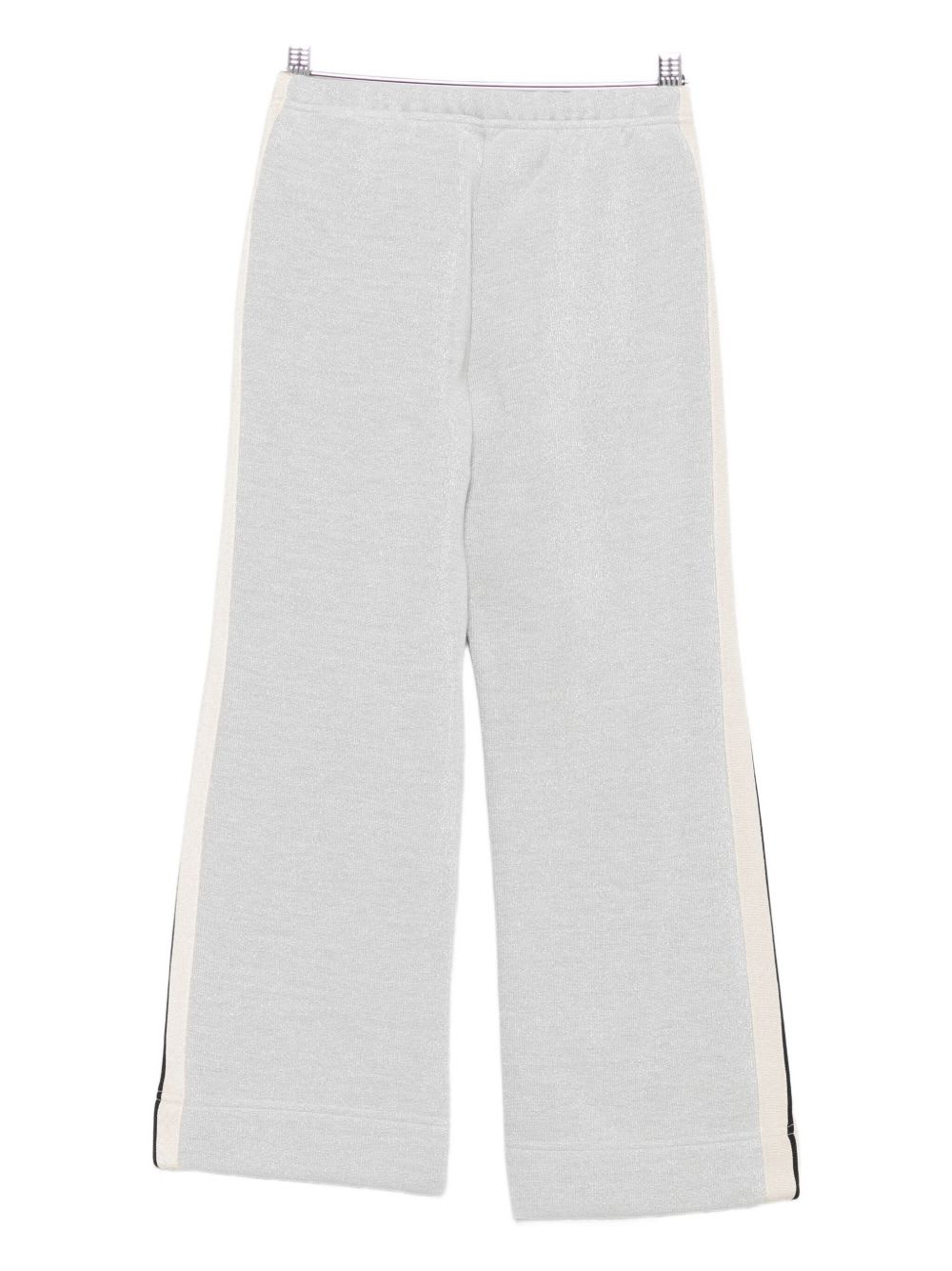 Palm Angels Kids Logo-print Track Pants In White