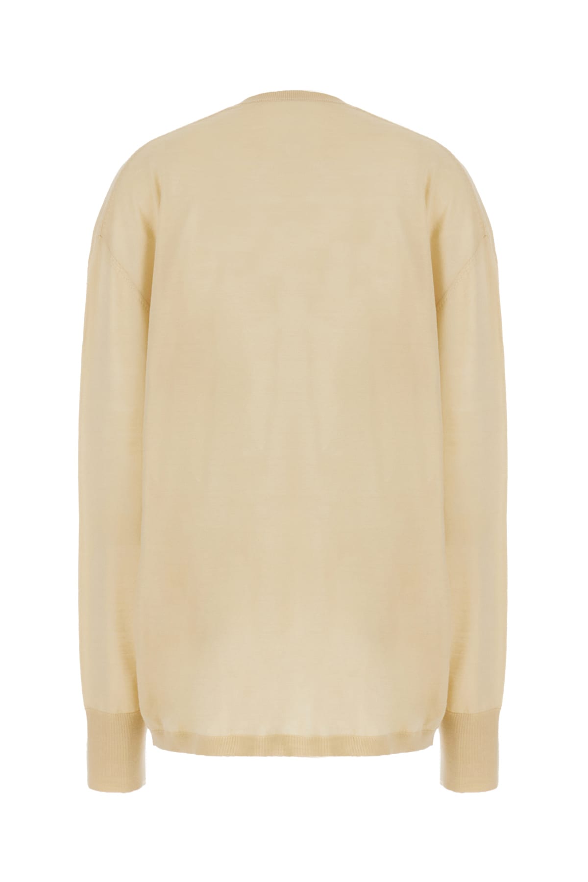 Shop Quira Sand Wool Oversize Sweater In Q0011