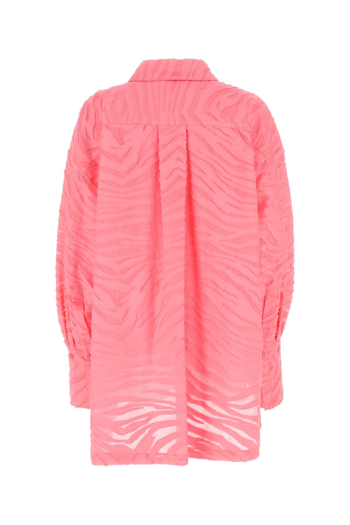 Attico Pink Cotton Blend Diana Shirt In 119