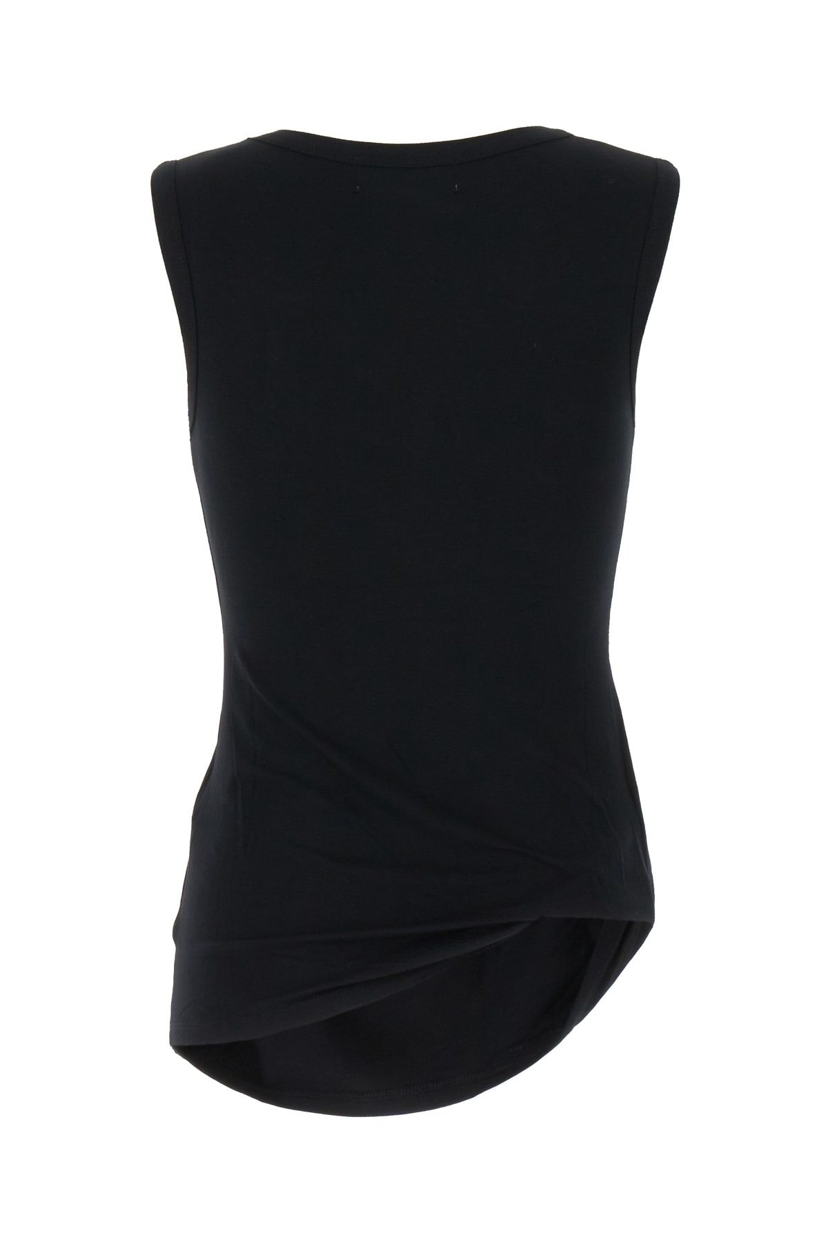 Ambush Black Stretch Viscose Top In Ballad Blue