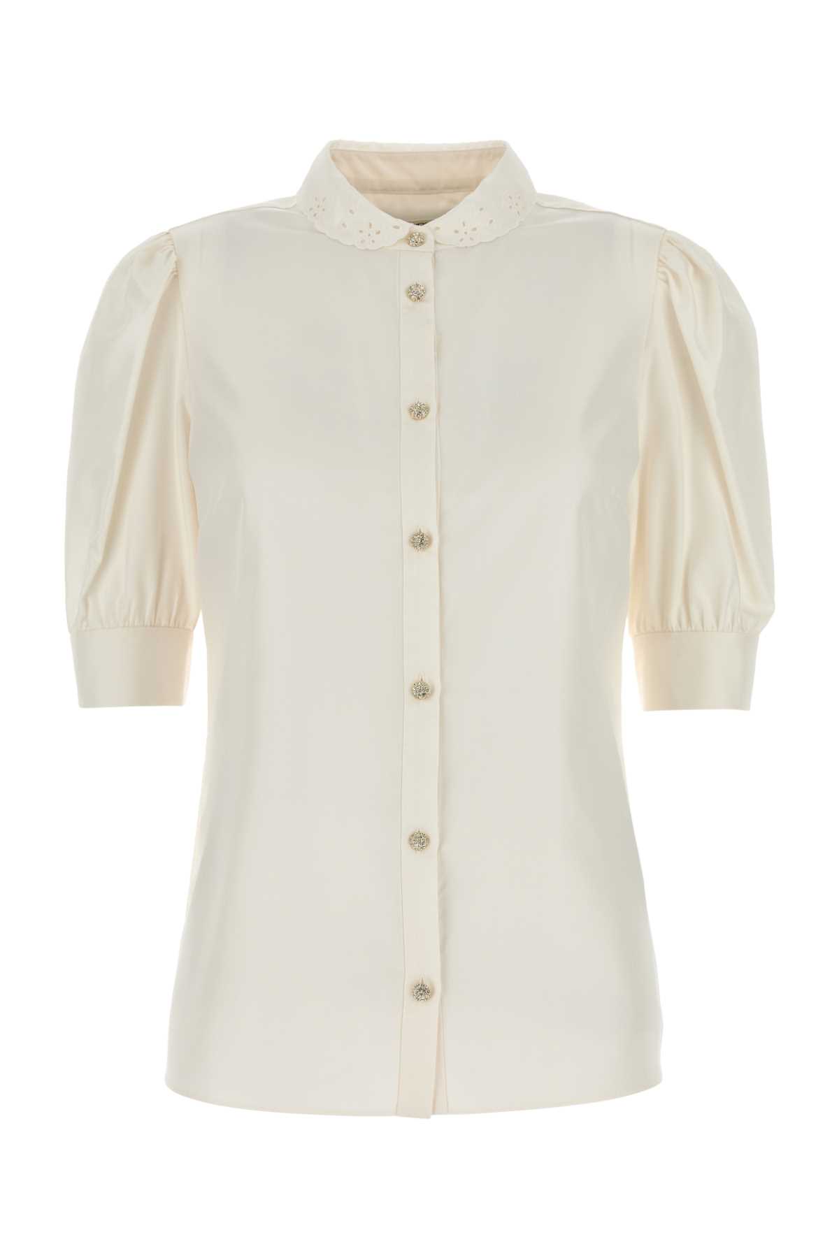 Ivory Satin Shirt