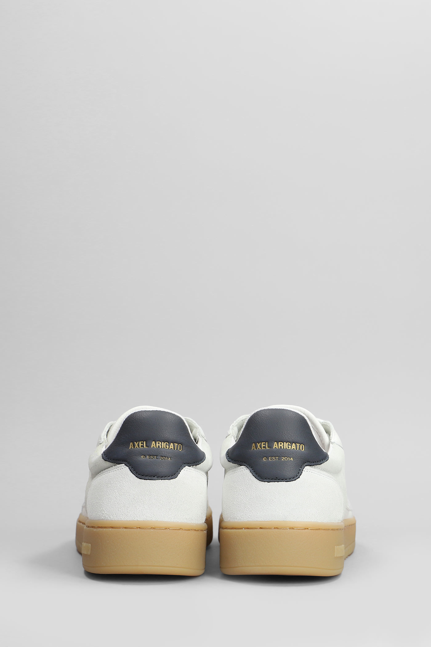 Axel Arigato Dice T-toe White Low Top Sneakers With Logo Patch On The Tongue And Logo Lettering On The Rear In Le In White