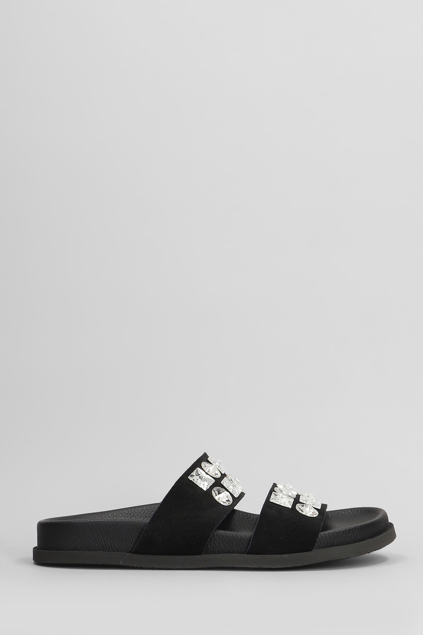 Dilys Flats In Black Suede